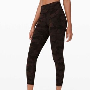 lululemon invigorate 25” tight, Brown Camo